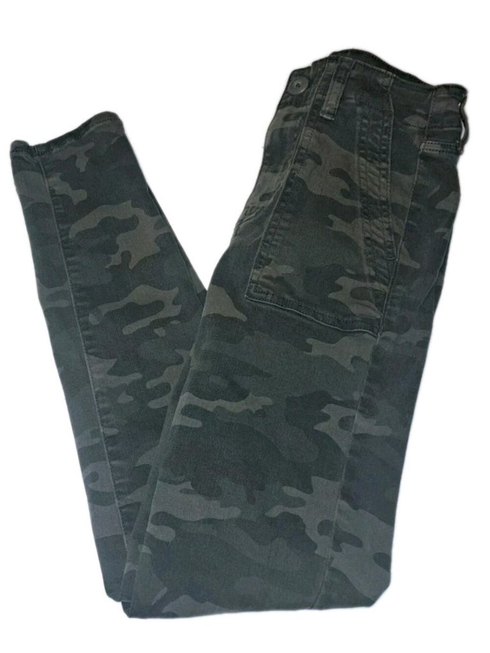 American Eagle Womens Size 0 Green Camouflage Ne(x)t 25x28 Jegging Crop Pants